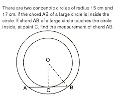 Chord length using perpendicular distance from the center. Ab Is A Chord Of A Circle Center O And Radius 7 Cm If Ab 8 6 Cm
