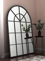 From giving white walls and unfinished spaces that put together feel. Buy Metal Arched Window Mirror 32 X 48 Black Large Windowpane Arched Wall Mirror For Wall Decor Online In Vietnam B08p57hdkn