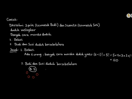 Serta kita dituntut supaya dapat intinya, rumus permutasi dipakai untuk suatu kasus atau permasalahan yang memperhatikan urutan. Contoh Soal Permutasi Siklis Youtube