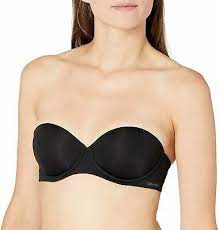 Calvin Klein Black Perfectly Fit Strapless Push Up Bra Us 30d Uk 30d Bras Bra Sets