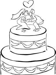 Dibujos de bodas para imprimir. Dibujos De Tortas De Bodas Para Imprimir Y Pintar Colorear Imagenes