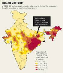 Česky rovněž nazývaná bahenní zimnice) je jedna z nejvýznamnějších infekčních nemocí. India Malaria Mapa Mapa Indie Malarii Juzna Azia Azia