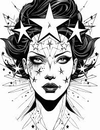 Fantasy Queens Coloring Book 41 Pages Instant Download