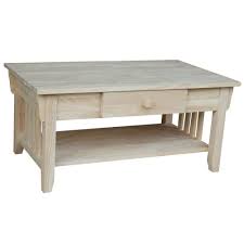 Visit our finish gallery to see available finishes for this wonderful piece. International Concepts 38 In Unfinished Medium Rectangle Wood Coffee Table With Drawers Ot 61c The Home Depot Coffee Table Rectangle Coffee Table Wood Unfinished Coffee Table