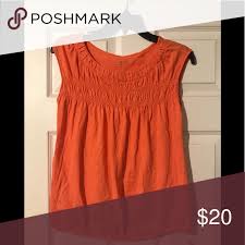 Ann Taylor Loft Orange Sleeveless Shirt Clothes Design Fashion Design Fashion