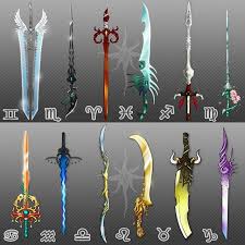 Grigiochiara Zodiac Swords Mission Accomplished Well Not All Of Them Truly Satisfy Me But Can We Say Cactus Drawing Sword Drawing Fantasy Illustration