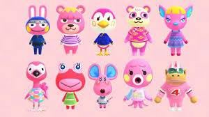 All Pink Animal Crossing Villagers New Horizons Novocom Top