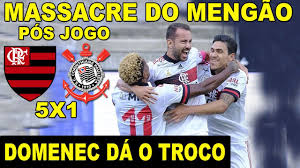 The match is a part of the brasileiro serie a. Flamengo Atropela Corinthians Na Neo Quimica Arena Domenec Da O Troco Pos Jogo Fla 5 X 1 Cor E Youtube