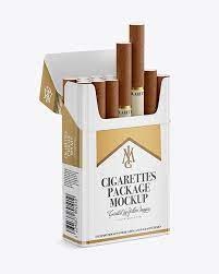 Download Paper Cigarette Pack Mockup In Packaging Mockups On Yellow Images Object Mockups
