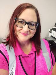 Energy consulting pink outfit