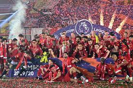 Sir kenny dalglish, liverpool manager when the club last won the championship in 1990, will join premier league chief executive richard masters to deliver the medals. Liverpool Players Receive Premier League Trophy On Kop Arab News