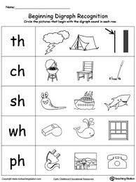 Match Pictures With Beginning Digraph Sound Digraphs Worksheets Phonics Worksheets Kindergarten Worksheets Printable