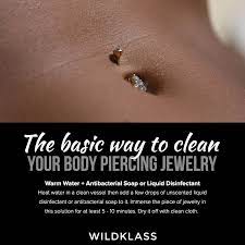 The Basic Way To Clean Your Body Piercing Jewelry With Images Belly Piercing Ring