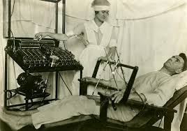 Electrical treatment of shell shock - Stock Image - C021/1927 - Science  Photo Library