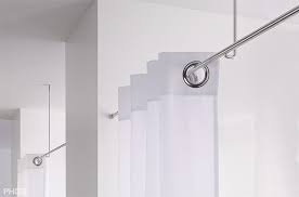 Um die gardinenschienen direkt unter der decke zu montieren, muss zunächst sichergestellt sein, dass sich die vorhangschiene auch für diese direktmontage eignen. Vorhangstange Aus Edelstahl Zur Wandbefestigung Deckenmontage