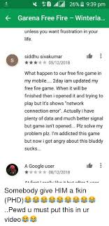Finally wait is over because here we are going to give you genuine free diamonds. 4 Te L Il 26 939 Pm 2 Garena Free Fire Winterla Unless You Want Frustration In Your Life Siddhu Sivakumar 05122018 What Happen To Our Free Fire Game In My Mobile 2day Iam