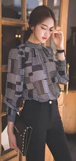 60 Blouse Design Idea And Inspiration Dressfitme Fashion Korean Fashion Korean Fashion Trends