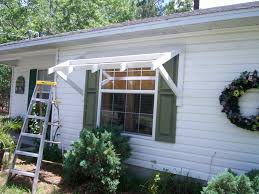 If you're a little more adventurous and capable with a toolbox, there are a wealth of diy door awning and canopy ideas to consider. Yawning Over Your Awning Diy Awnings On The Cheap Home Fixated