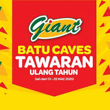 Its hypermarke ts offer over 100,000 items ranging fro m fresh produce, household items, daily essentials and general merchandis e; 13 22 Mar 2020 Giant Anniversary Promotion At Batu Caves Everydayonsales Com