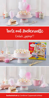 Kindergeburtstagstorte Mit Zuckerwatte Kinder Kuchen Geburtstag Kindergeburtstagstorte Zuckerwatte