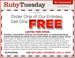 Ruby Tuesday Coupons Printable Ruby Tuesday Coupons For 2012 Free Printable Ruby Tuesday Coupons Ruby Tuesdays Printable Coupons Sample Coupons