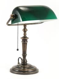 Banquet kerosene oil lamp~bronze & porcelain base~vgc. Bankers Desk Table Lamp Green Bronze Broughtons Lighting Ironmongery