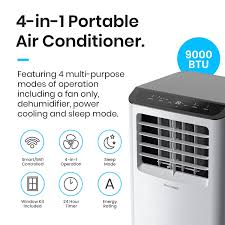 Easily mount or dismount this air conditioner unit to windows with the exhaust hose and venting installation kit. 9000 Btu Portable Air Conditioner Next Day Delivery Pro Breeze