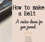 How to make a belt closure for your journal