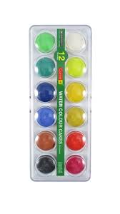 Camel artist water colours (12 shades). Camel Student Water Colour Cakes 12 Shades Starbox