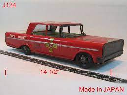 Vintage Friction Tin Litho Fire Chief Toy Patrol Car Japan Antique Very Cool Please Check Out This Item On Auction This Wee Fire Chief Toys Toy Car