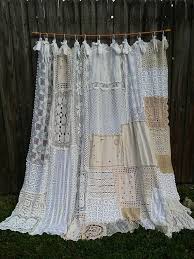 Custom shower curtain white shabby chic by shadesupandco. French Country Shabby Chic Shower Curtains Simplythinkshabby