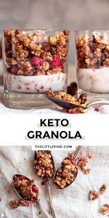 Homemade Low Carb Keto Granola Recipe In 2021 Low Carb Granola Keto Granola Low Carb Desserts