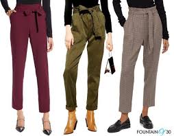 How To Wear Paper Bag Pants When You Re Over 40 Pants Paper Bag Waist Pants Pant Trends