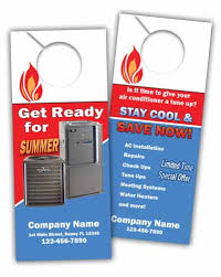 Door hangers are a great way to canvas an area that you are currently working in to get leads on new customers. Hvac Marketing Door Hangers Printit4less
