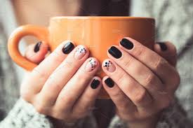 Woman With Beautiful Manicure Holding A Orange Cup Of Cocoa Lifestyle Photography Women Manicure Orange Cups