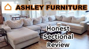 Ashley furniture leather sectional dining room traditional with artwork ceiling lighting dark floor neutral colors recessed lighting shade. Honest Ashley Furniture Sectional Review Would I Purchase Again Enola Sectional Youtube