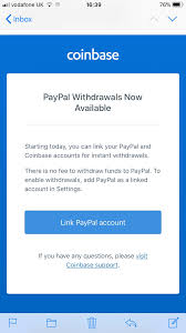 In this video, i show you how to sell your bitcoin or other cryptocurrencies from your coinbase account and how to withdraw your. Coinbase Now Allowing Paypal Withdrawals Uk Cryptocurrency