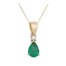 Get the best deals on pear shaped diamond pendant necklace and save up to 70% off at poshmark now! Pear Shape Emerald Diamond Pendant Necklace 9k Gold