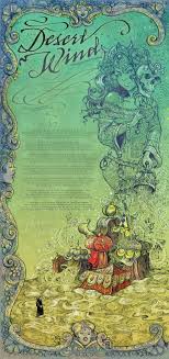 Neil Gaiman Desert Wind Limited Edition Print Molly Crabapple Neil Gaiman Gaiman
