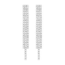 Completedworks Rhodium-Plated Meteor Shower Crystal Stud, 59% Off