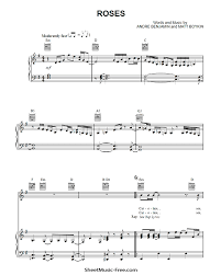 About roses roses is a song by american hip hop duo outkast. Roses Sheet Music Outkast Sheetmusic Free Com
