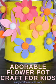 Make sure the stickers are sealed all the way around so you plant herbs for a natural look to decorate your next party. Adorable Flower Pot Crafts For Kids Easy Crafts For Kids