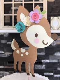Deer Cake Topper Out Little Deer Oh Deer Baby Shower Etsy Baby Shower Cake Topper Deer Baby Shower Girl Baby Shower Cake Topper Girl