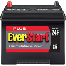 everstart plus lead acid automotive battery group 24f