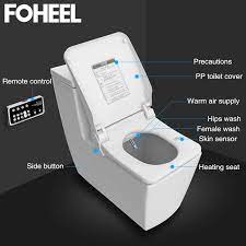 Foheel Inteligente Tampa De Assento Do Toalete Eletronico Bide Cobrir Bacias Do Toalete Para Banheiros Assento Aquecimento Limpo Seco Inteligente Tampa Do Toalete Assentos Sanitarios Aliexpress