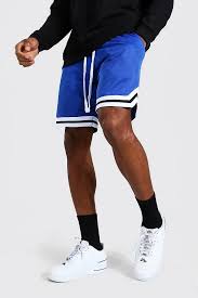 We even have your home and away game uniform needs covered with a variety of reversible models. Mesh Basketball Shorts With Tape Boohoo