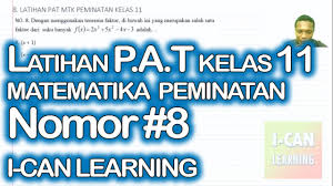Check spelling or type a new query. Latihan Soal 8 Pat Kelas 11 Matematika Peminatan Youtube