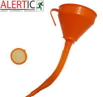 ENTONNOIR 160MM ORANGE AVEC FILTRE ET FLEXIBLE