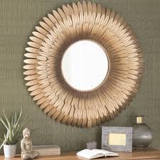 Miroir En Metal Dore D 103 Cm Maisons Du Monde Miroir Metal Miroir Maison Du Monde