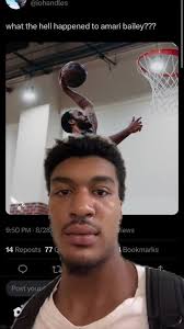 Amari Bailey and His Mom